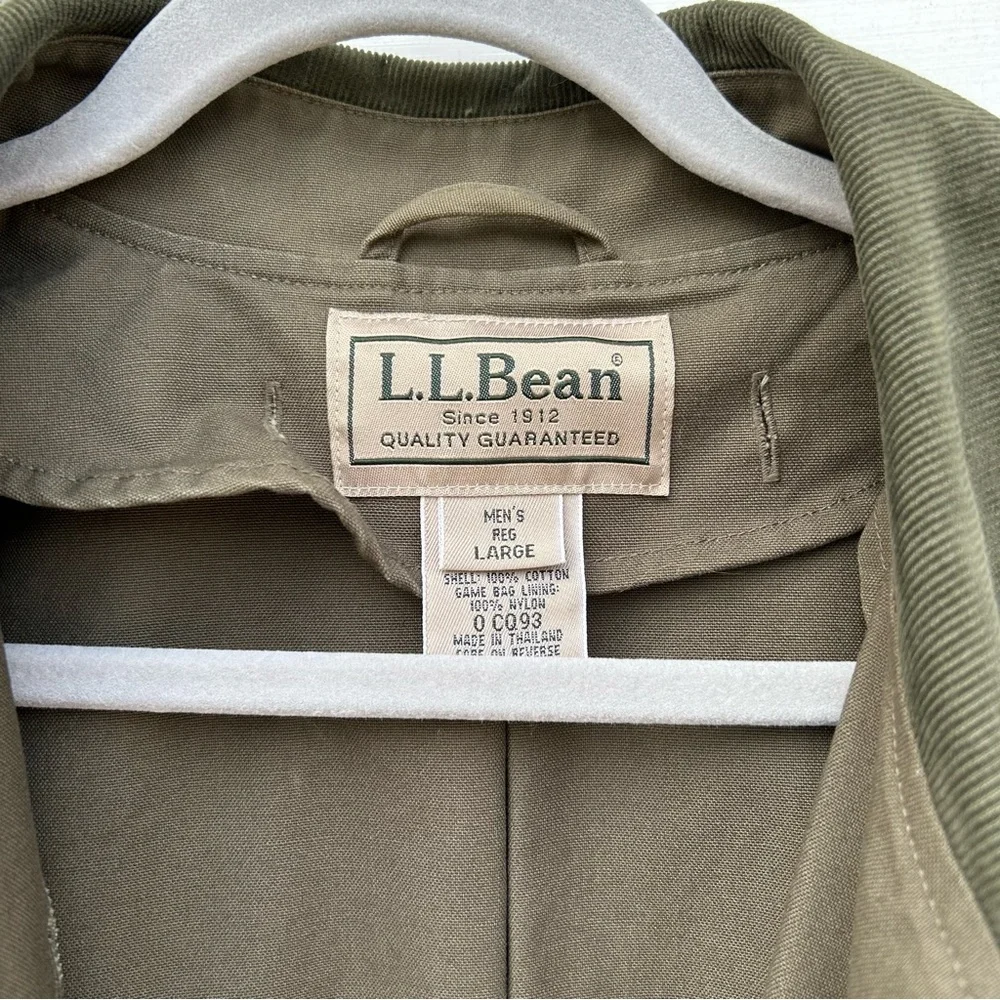 Vintage LL Bean Men’s Field Coat with Game Bag | EUC Men’s Large - Picture 3 of 13